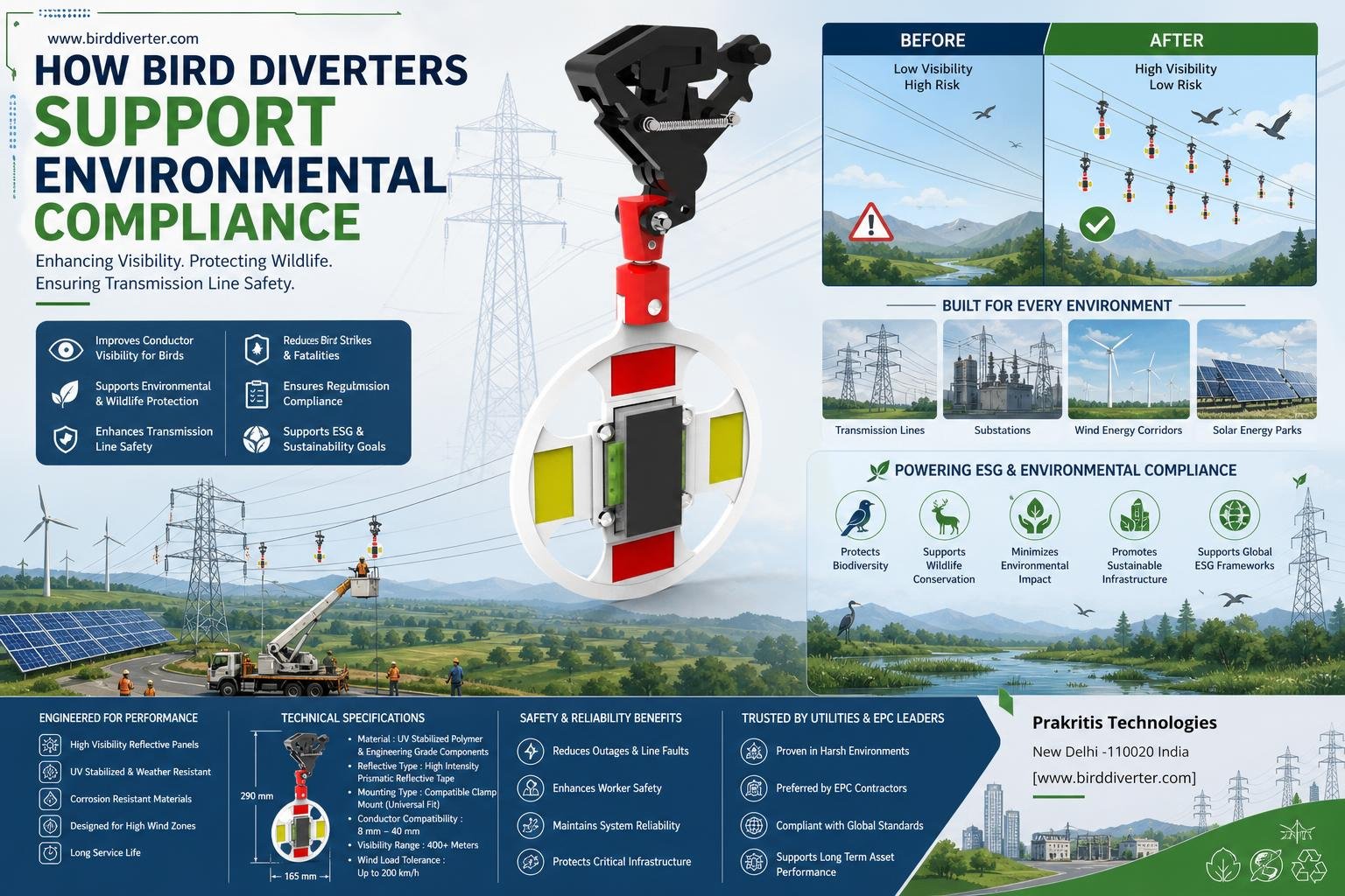 How Bird Diverters Support Environmental Compliance