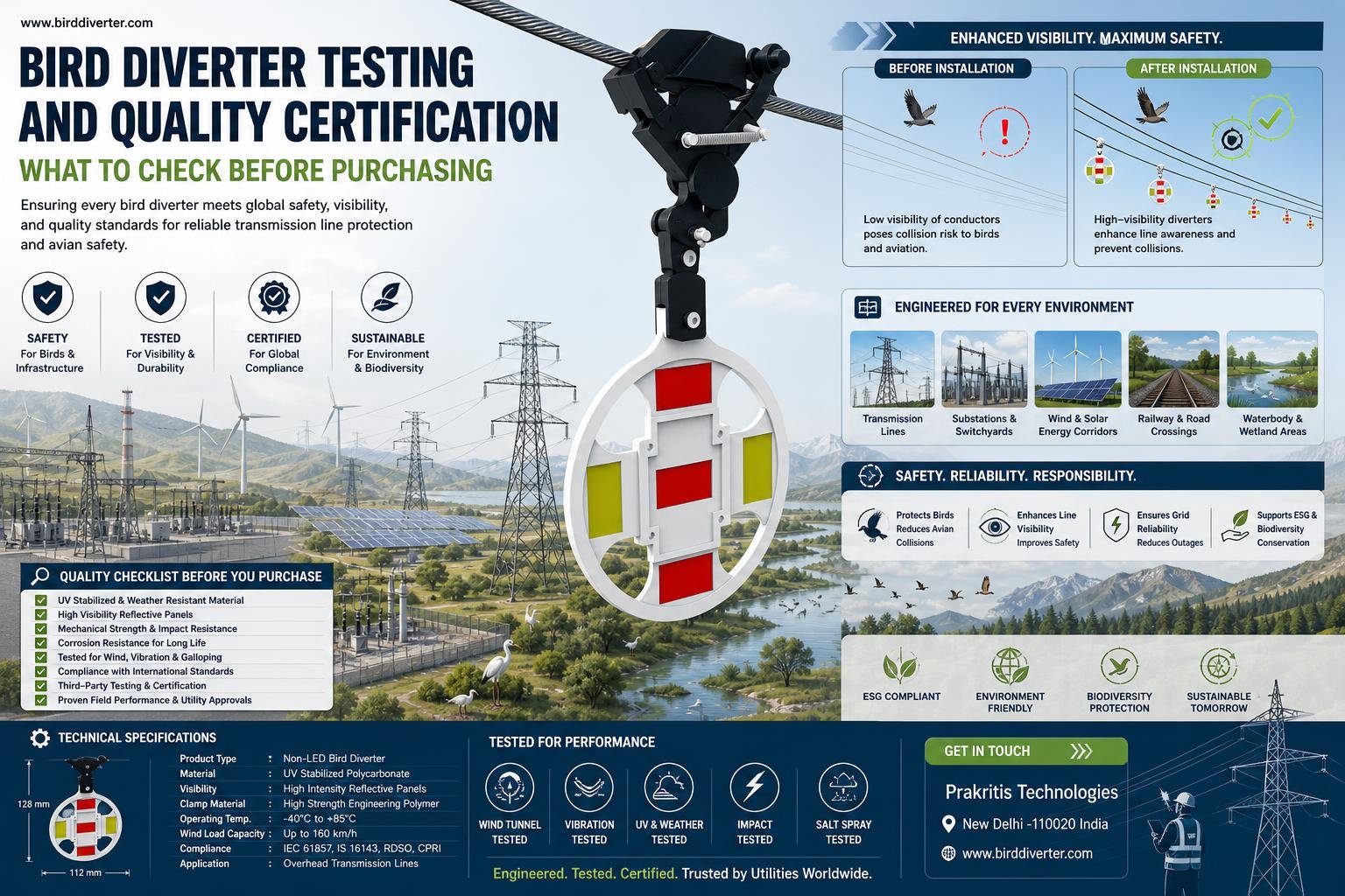 Bird Diverter Testing and Quality Certification — What to Check Before Purchasing